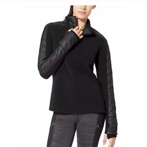 Athleta Vortex Half Zip Navy Fleece Pullover Jacket! - Picture 7 of 7